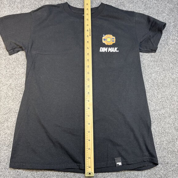 RARE Dim Mak x Digimon T-Shirt Men's S Black Steve Aoki Graphic Made in USA - Picture 7 of 7